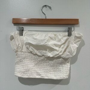 Anthropologie Maeve Cream Tube Top